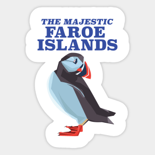 The Majestic Faroe Islands travel poster Sticker